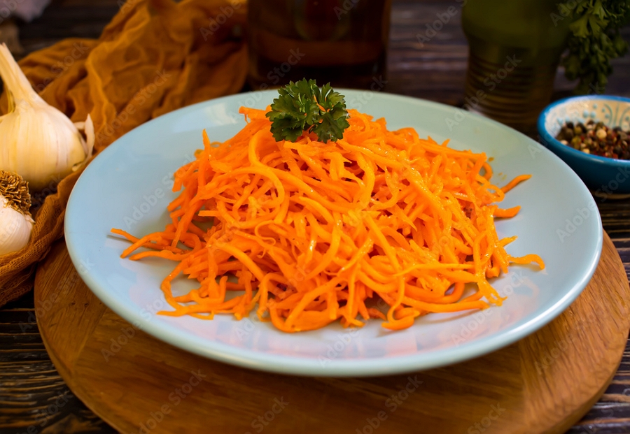 Korean Carrots Salad Flavouria